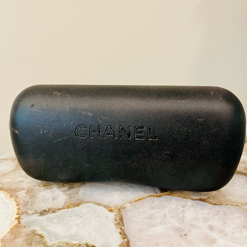 Chanel sunglasses glasses black case storage box